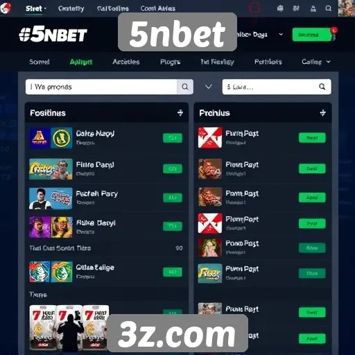 Interface do 5nbet é amigável para novos usuários